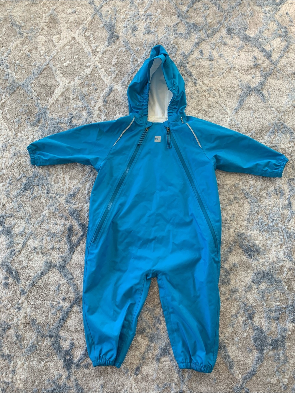 MEC Newt Baby Toddler Waterproof One-Piece Rain Suit Splash Size 18mos Rain Wear